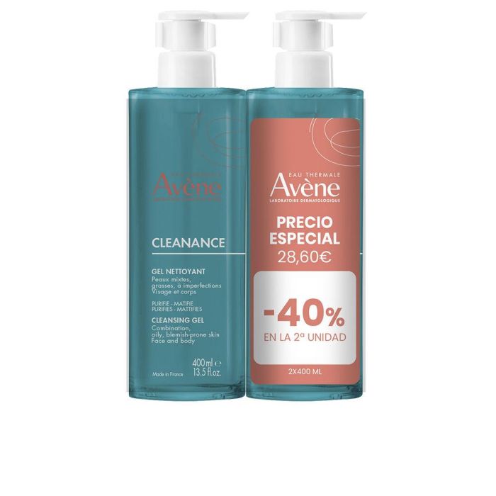 Avène Cleanance Gel Limpiador Pack 2 X 400 mL