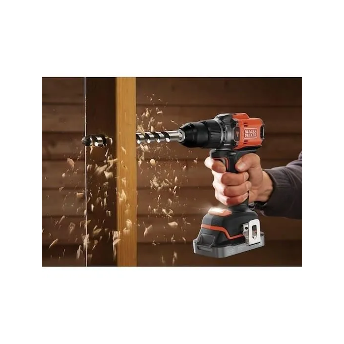 Taladro atornillador de impacto inalámbrico de 18 V + 2 baterías de 2 Ah + cargador - BLACK&DECKER - BLD683D2XK-QW - Sin escobillas 5