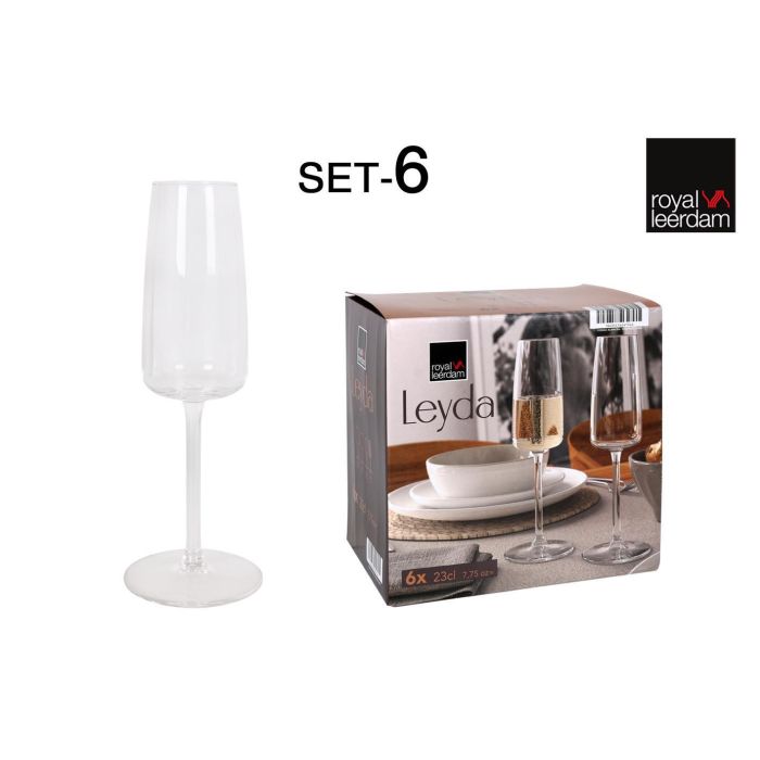 Royal Leerdam Set 6 Copas de Champagne Leyda 23 cl 0 Royal Leerdam Set 6 Copas de Champagne Leyda 23 cl 0