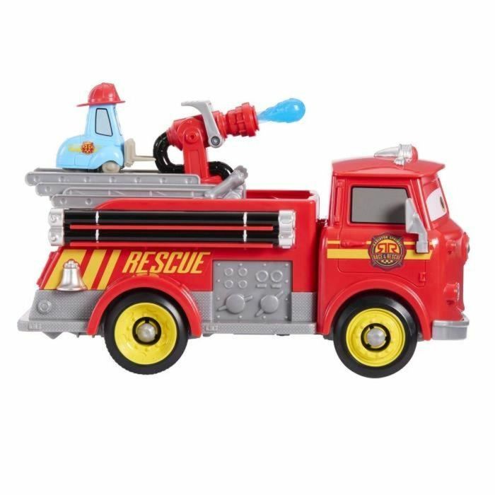 Mattel Jfl54 Cars Disney Pixar, Camión de Bomberos Rojo con Guido - Vehículo de juguete de rescate a toda máquina en Radiador Springs 5