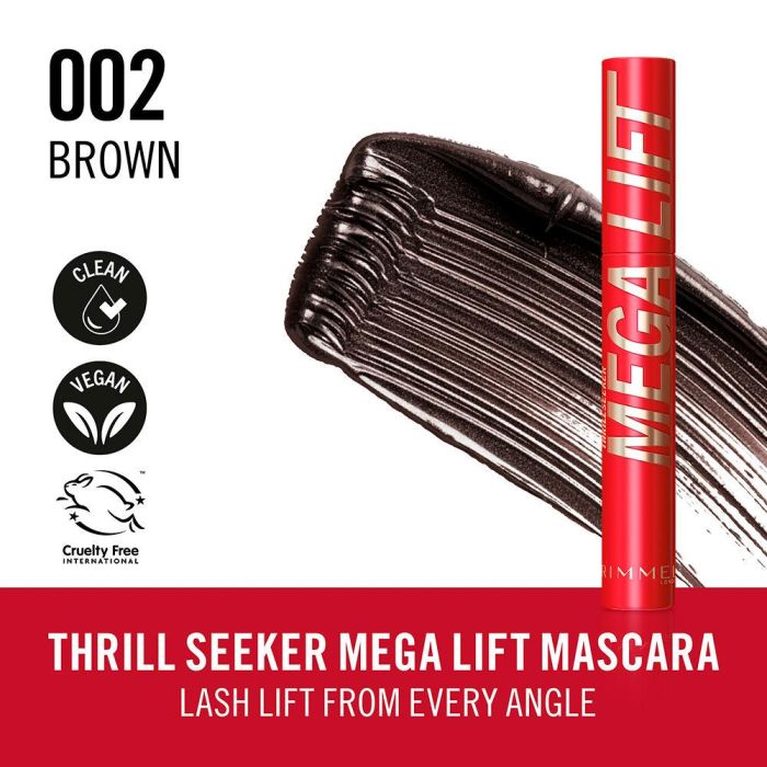 Rimmel London THRILL SEEKER MEGALIFT Máscara de Pestañas #002-Brown 12,5 ml