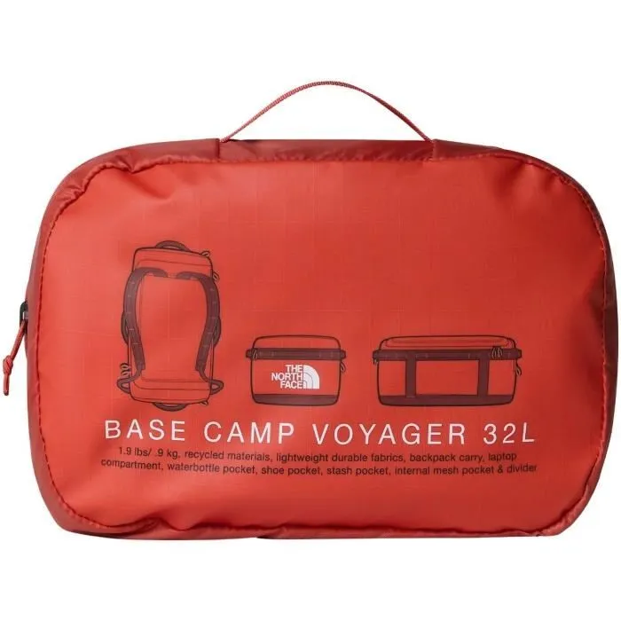 The North Face Base Camp Voyager Duffel Mochila, 32 L, Mars Dust / Sumac, THE0197804049899