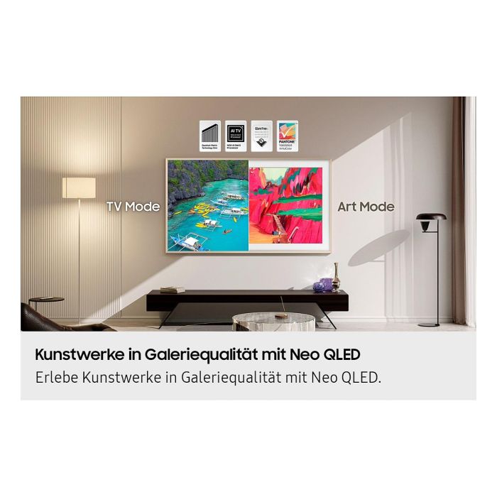 Samsung The Frame GQ65LS03FWUXZG 65" (165,1 cm) Neo QLED 4K Ultra HD Smart TV con Pantalla Antirreflectante, 100Hz, HDR10+, Tizen, WiFi, Bluetooth, Negro 4 Samsung The Frame GQ65LS03FWUXZG 65" (165,1 cm) Neo QLED 4K Ultra HD Smart TV con Pantalla Antirreflectante, 100Hz, HDR10+, Tizen, WiFi, Bluetooth, Negro 4