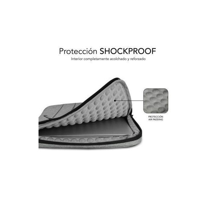 SUBBLIM Maletin Air Padding 360 Sleeve 15,6" Light Grey 1 SUBBLIM Maletin Air Padding 360 Sleeve 15,6" Light Grey 1