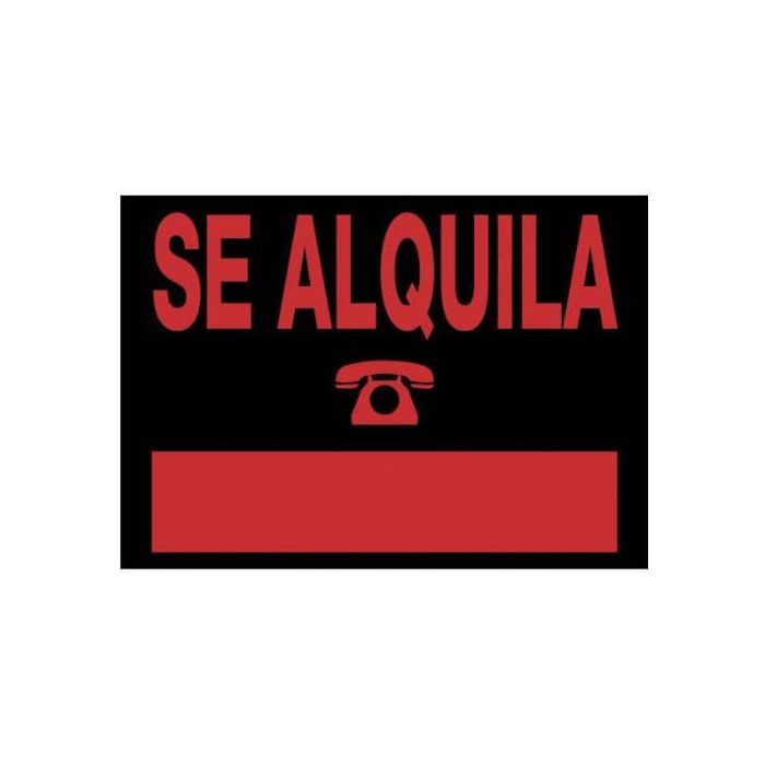 Archivo 2000 Cartel "Se Alquila" 500x230 mm Pvc Negro Archivo 2000 Cartel "Se Alquila" 500x230 mm Pvc Negro