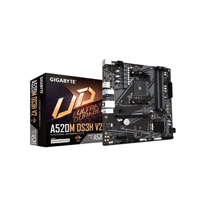 Gigabyte A520M DS3H V2 (rev. 1.0) Zócalo AM4 micro ATX 4 Gigabyte A520M DS3H V2 (rev. 1.0) Zócalo AM4 micro ATX 4