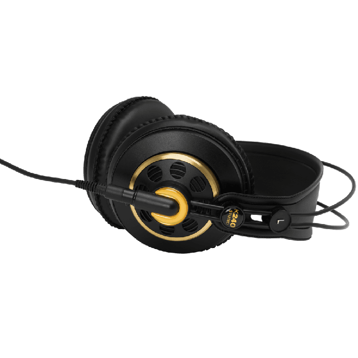 AKG Auriculares Semiabiertos K240 Studio, Dinámicos, 55 Ohmios, Cápsula XXL, Diadema Autoajustable 1