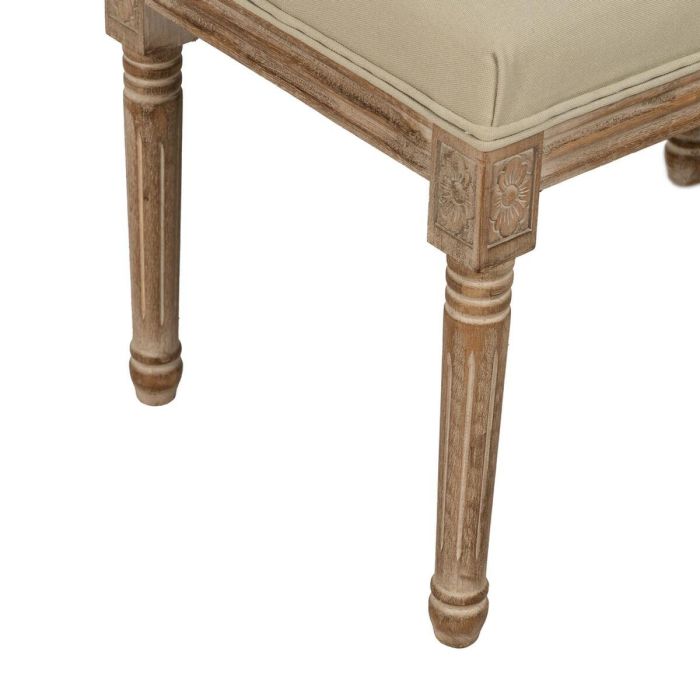 Banqueta Beige Madera de caucho 122 x 41 x 46 cm 2