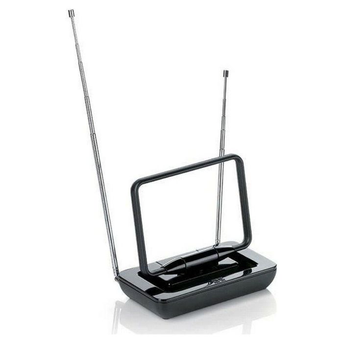 One For All SV9015 Antena interior digital TDT DAB y analógica para TV y radio, recepción VHF UHF con cable coaxial 1m