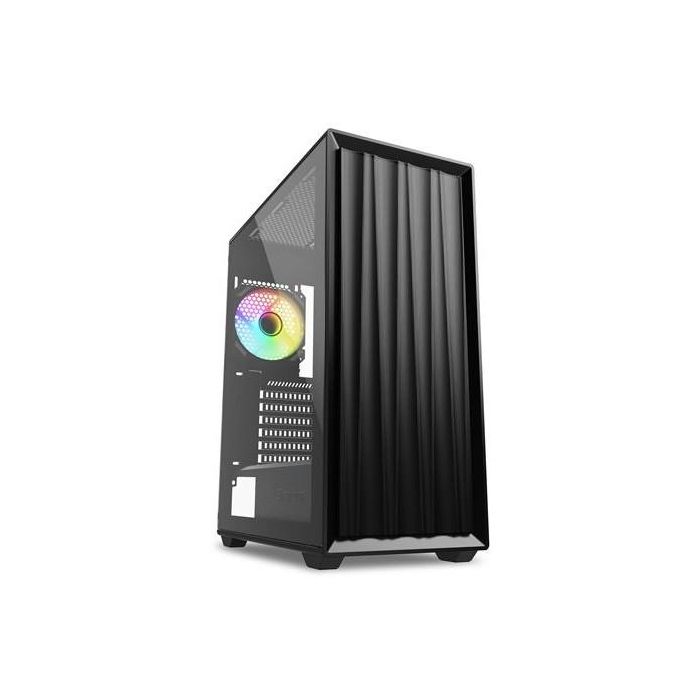 Sharkoon VK3 Torre Full Negra PC Gaming - Chasis con 3 Ventiladores Frontales 120mm y 1 Trasero, Soporte Discos 2.5/3.5" 0 Sharkoon VK3 Torre Full Negra PC Gaming - Chasis con 3 Ventiladores Frontales 120mm y 1 Trasero, Soporte Discos 2.5/3.5" 0