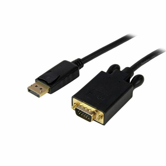 Adaptador DisplayPort a VGA Startech DP2VGAMM10B 3 m Negro Adaptador DisplayPort a VGA Startech DP2VGAMM10B 3 m Negro