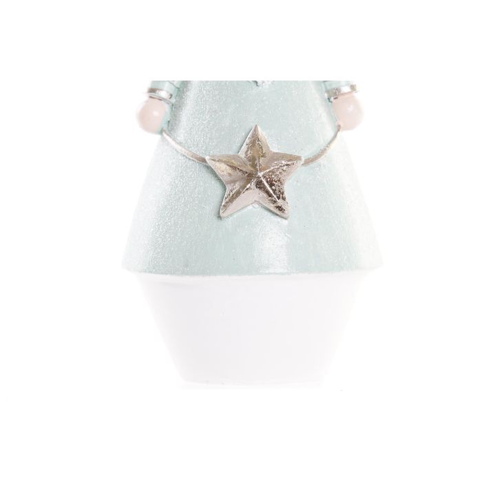DKD Home Decor Figura Cascanueces de Navidad de Resina Verde Menta y Blanco 8 x 16 x 8 cm 2