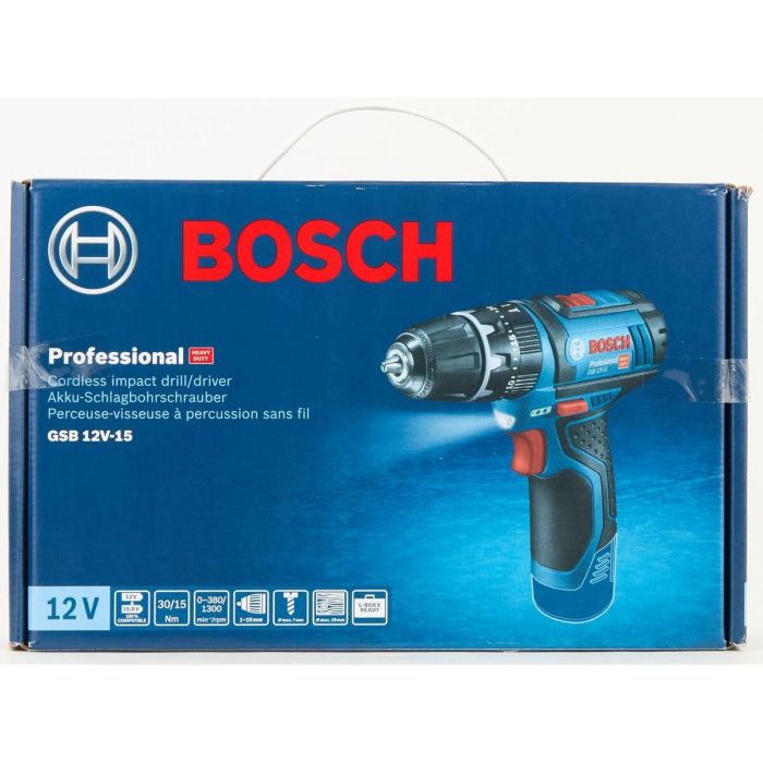 Bosch Professional Taladro-destornillador de impacto GSB 12V-15, sin batería - 06019B6901 5