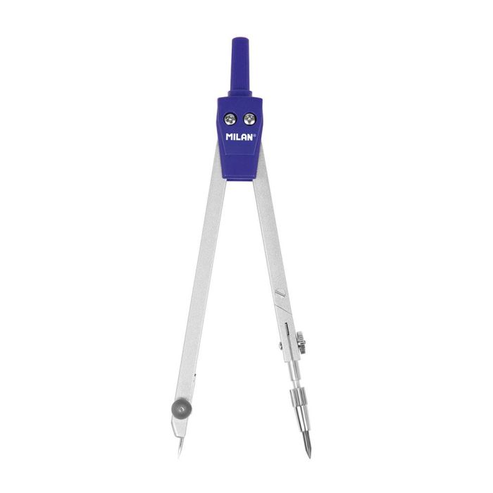 Milan Compás Universal Con Pata Articulada + Adaptador + 2 Minas Serie Acid Azul Milan Compás Universal Con Pata Articulada + Adaptador + 2 Minas Serie Acid Azul