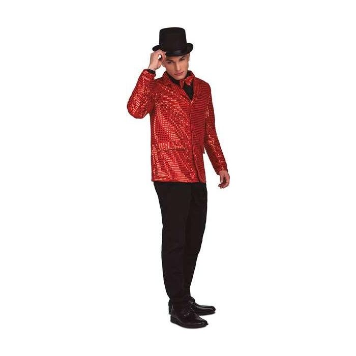 Disfraz chaqueta showman rojo talla m-l Disfraz chaqueta showman rojo talla m-l