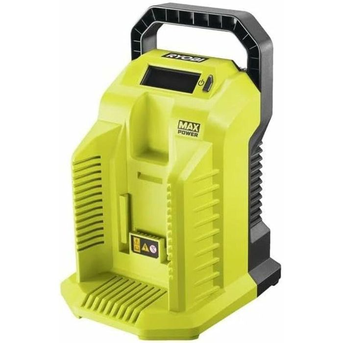 Ryobi AAAOD74650 Cargador ultrarrápido 36V 10A con ajuste automático de corriente y pantalla LCD 3
