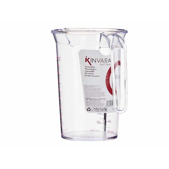 Jarra Medidora Transparente 800Ml Kinvara 17CM (36 Unidades) 1 Jarra Medidora Transparente 800Ml Kinvara 17CM (36 Unidades) 1