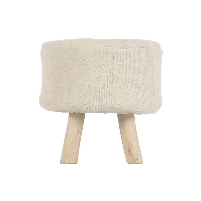 DKD Home Decor Carpets 2c25 Reposapiés Boho Crudo 40 x 40 x 40 cm 4