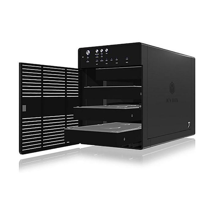 ICY BOX Carcasa Externa para 4 Discos Duros de 3.5" SATA con USB 3.0 y eSATA, Función JBOD, Color Negro 5 ICY BOX Carcasa Externa para 4 Discos Duros de 3.5" SATA con USB 3.0 y eSATA, Función JBOD, Color Negro 5