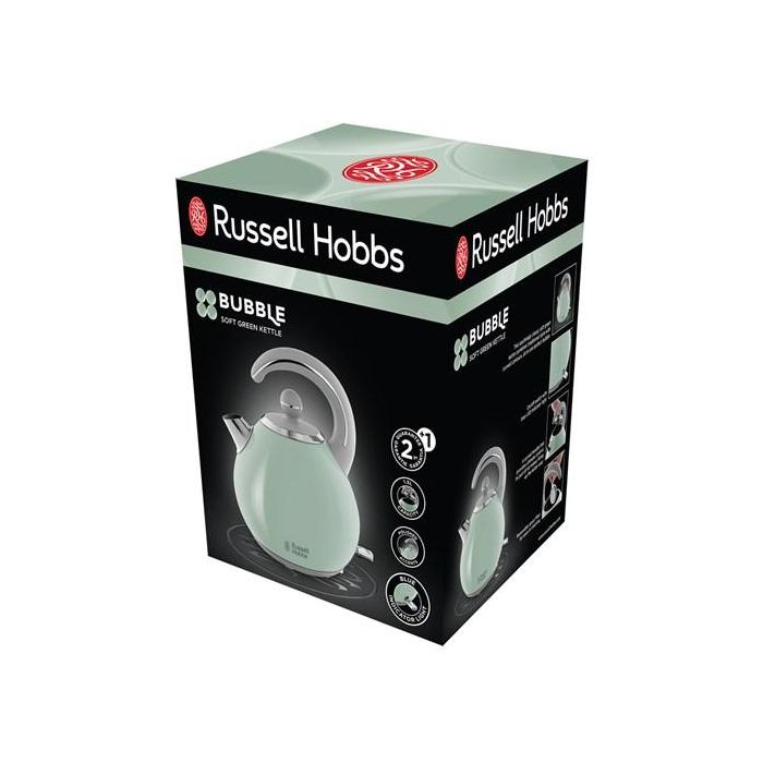 Russell Hobbs 24404-70 Hervidor Bubble Verde Pastel 1.5 Litros Base 360 Filtro Extraíble 4