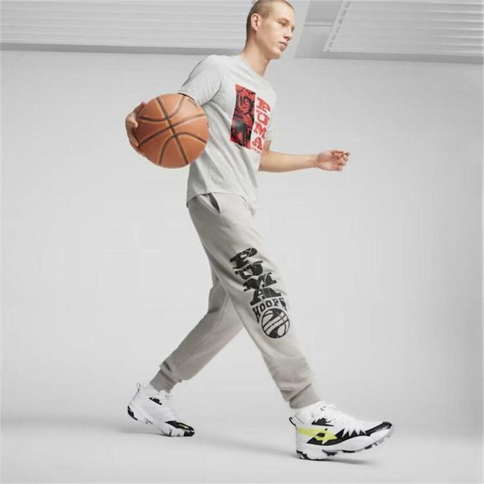 Camiseta de Manga Corta Hombre Puma The Hooper 3 Gris claro 1 Camiseta de Manga Corta Hombre Puma The Hooper 3 Gris claro 1
