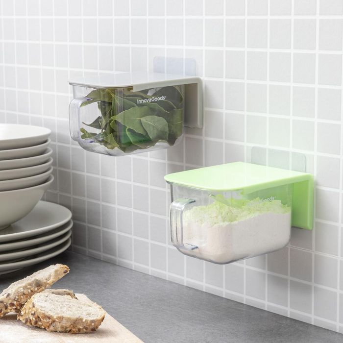 Recipientes de Cocina Adhesivos Extraíbles Handstore InnovaGoods Pack de 2 uds 9 Recipientes de Cocina Adhesivos Extraíbles Handstore InnovaGoods Pack de 2 uds 9