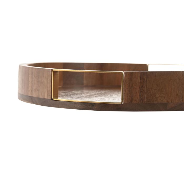 Bandeja Basicos DKD Home Decor Natural Dorado 35.5 x 5 x 35.5 cm 2 Bandeja Basicos DKD Home Decor Natural Dorado 35.5 x 5 x 35.5 cm 2