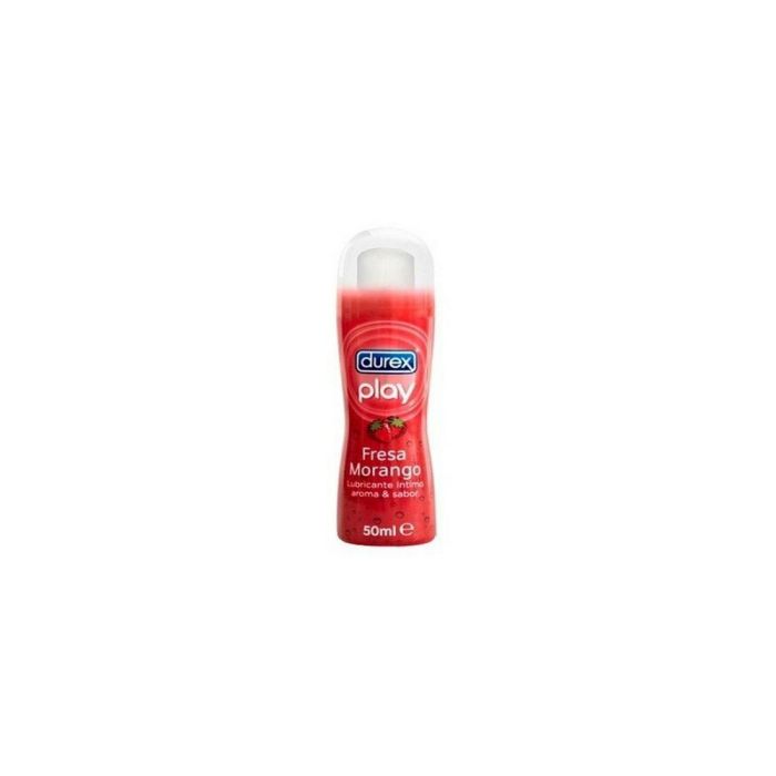 Durex Play Fresa Lubricante Íntimo a Base de Agua, Sabor y Aroma Fresa, Sin Azúcar, 50 ml