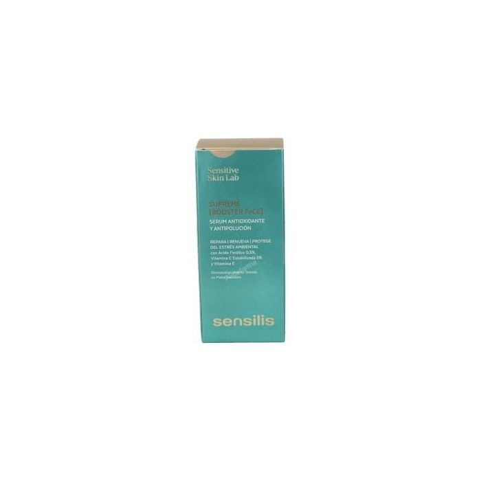 Sensilis BOOSTER FeCE Sérum Antioxidante y Antipolución Anti-edad con Vitamina C, Ácido Hialurónico, para Piel Seca/Normal 30 ml
