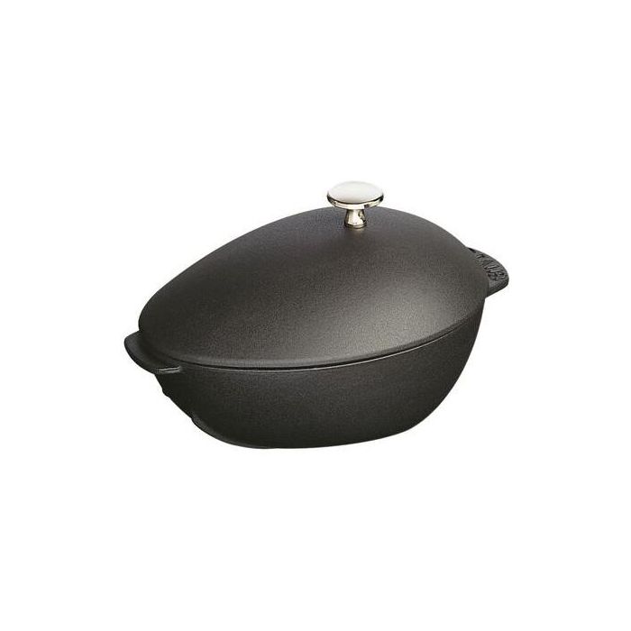 Staub Muscheltopf 25 cm schwarz 3 Staub Muscheltopf 25 cm schwarz 3
