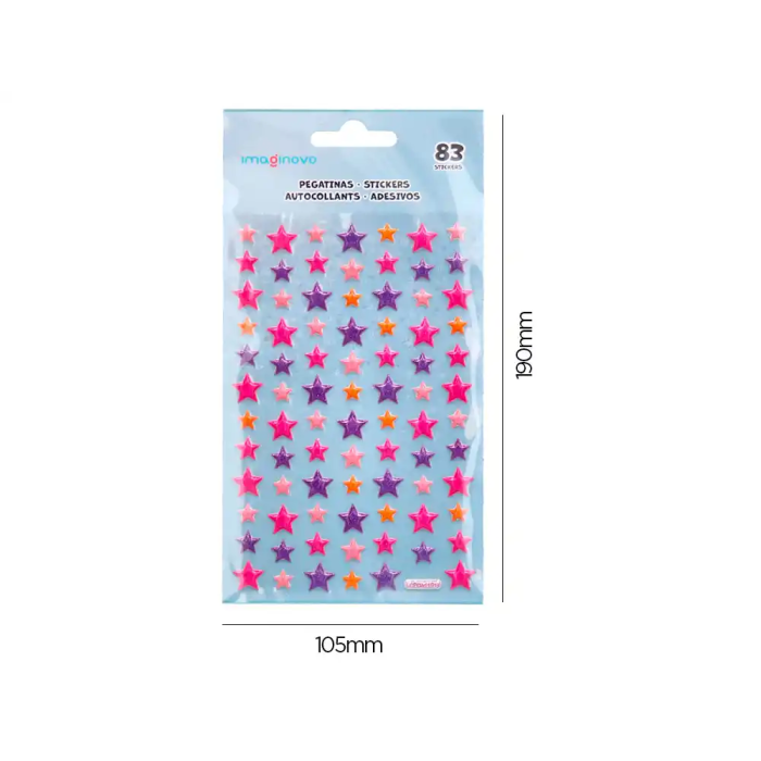 Imaginovo Pegatinas Magic Dreams con Relieve 190x105 mm en Blister 4