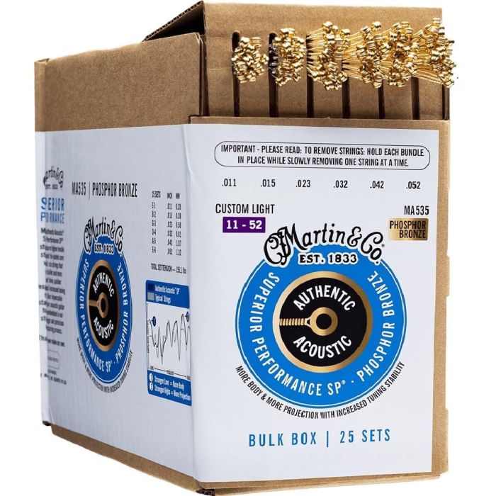 Bulk Box - 25 Juegos Ma535 P.Bronze / .011 .052 0 Bulk Box - 25 Juegos Ma535 P.Bronze / .011 .052 0