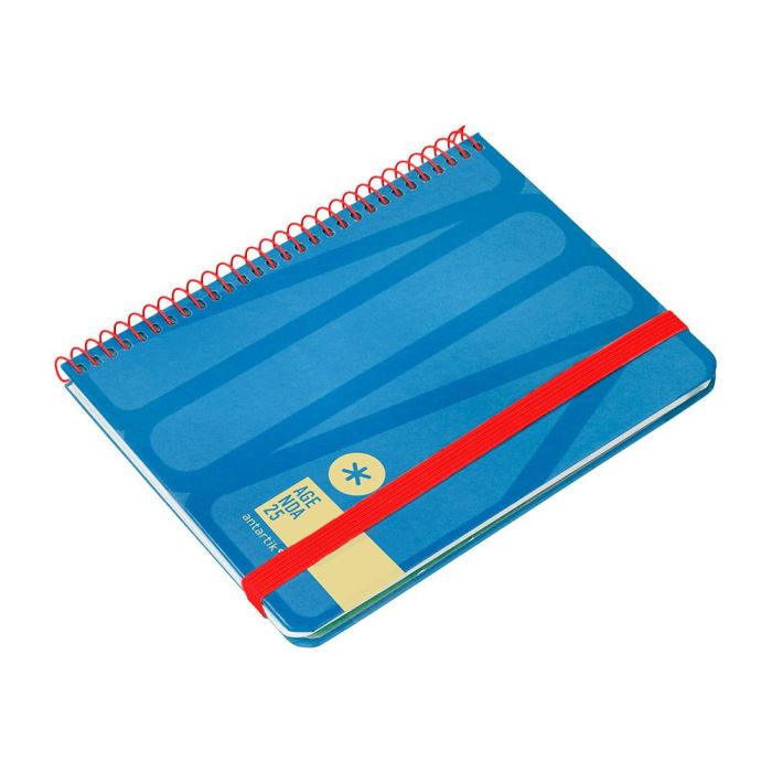 Agenda Espiral Antartik Bold A6 2025 Semana Vista Color Azul Papel 80 gr 4