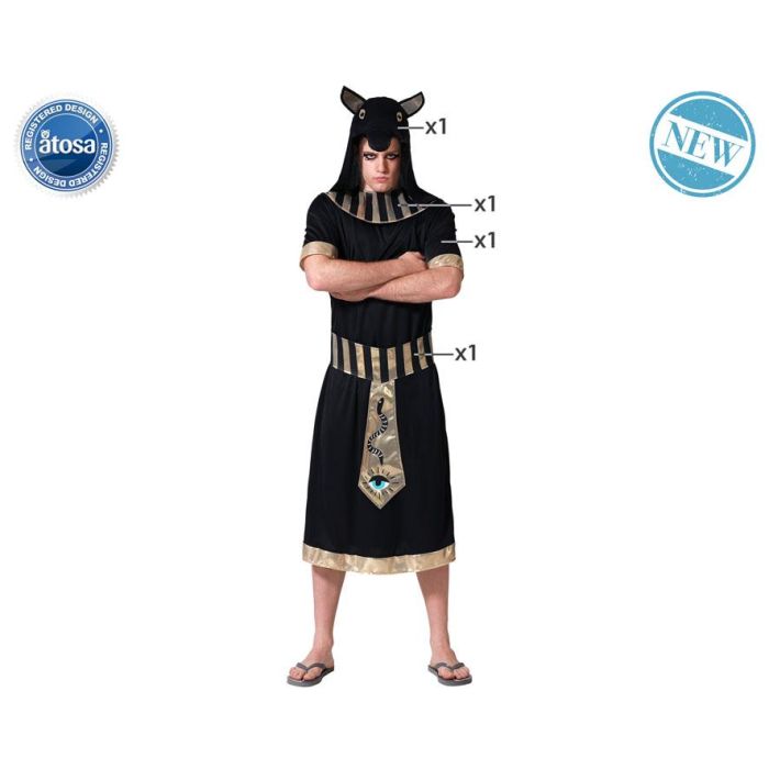 Disfraz Egipcio Negro Hombre Adulto M-L Disfraz Egipcio Negro Hombre Adulto M-L