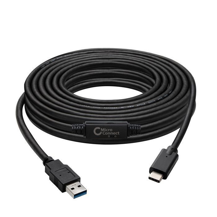 MicroConnect USB 3.2 Gen 1 A to USB-C 3.2 Gen 1 Cable - 5m Cable, 5 Gbit/s 1 MicroConnect USB 3.2 Gen 1 A to USB-C 3.2 Gen 1 Cable - 5m Cable, 5 Gbit/s 1