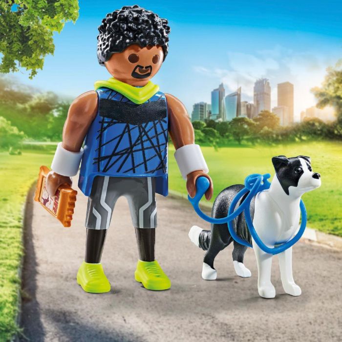 Playmobil Corredor con Border Collie 71740 +4 años 2