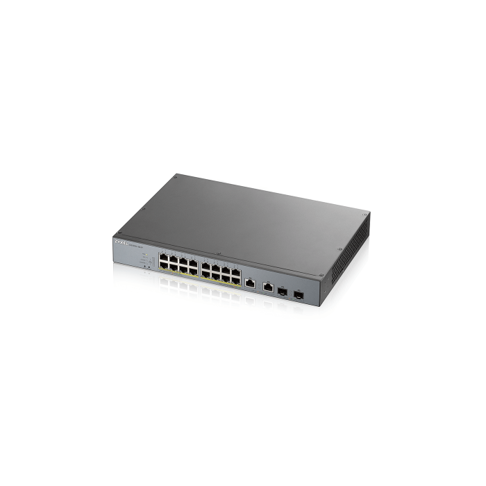 Zyxel GS1350-18HP-EU0101F Switch Gestionado L2 Gigabit Ethernet con PoE, 16 Puertos, Color Gris 2 Zyxel GS1350-18HP-EU0101F Switch Gestionado L2 Gigabit Ethernet con PoE, 16 Puertos, Color Gris 2