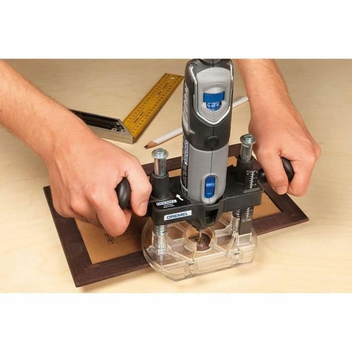Dremel Base de Inmersión para Herramienta Rotativa - Fresado Preciso, Letreros, Incrustaciones, Bordes Decorativos - Mango de Bloqueo 1