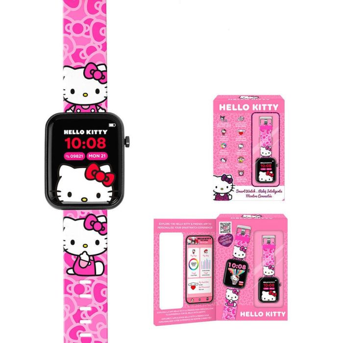 Kids Licensing Hk50264 Reloj Inteligente Hello Kitty con App, Bluetooth, Pasos y Sueño. Edad +4 años