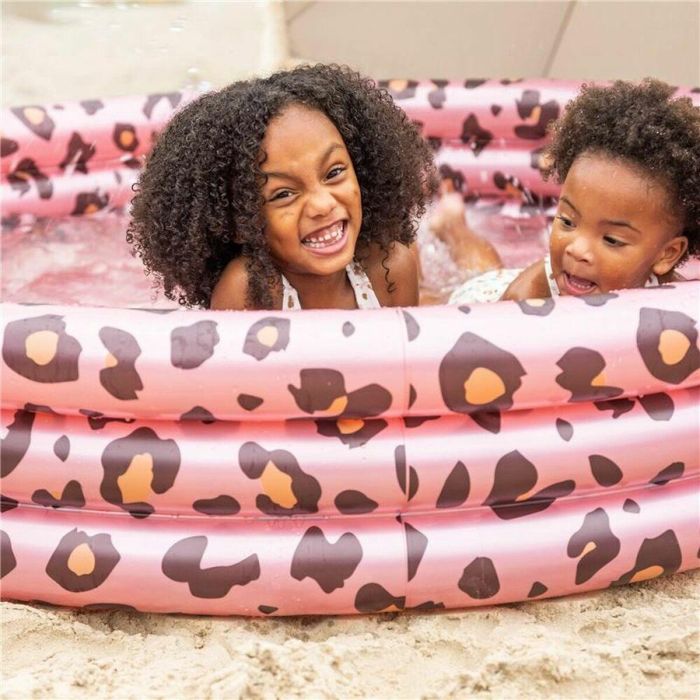 Piscina Hinchable Swim Essentials Leopard Rosa claro Ø 150 cm 1