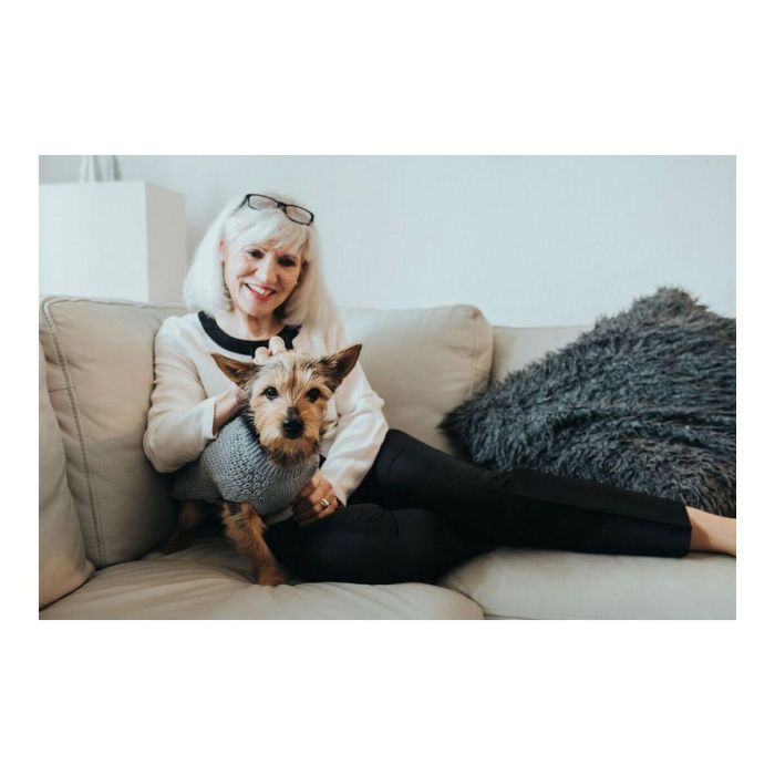 Hunter Perro Pullover Malmö Jersey Tejido 30 cm Gris