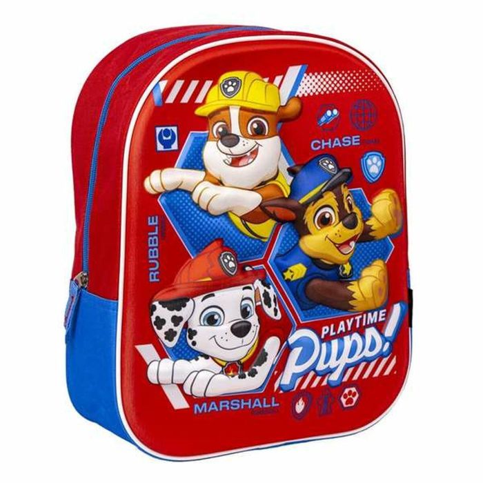 Mochila Infantil 3D The Paw Patrol Rojo 25 x 31 x 10 cm