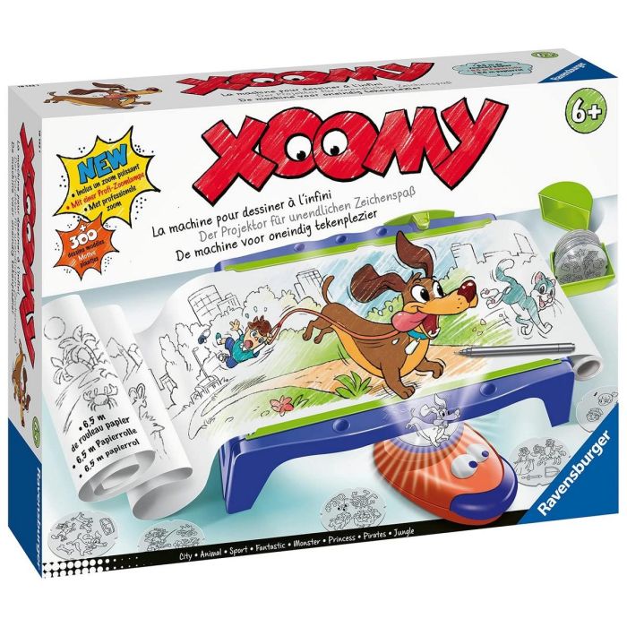 Ravensburger Maxi Xoomy Taller de Dibujo Creativo con Rodillo, Zoom 180%, 300+ Patrones y Rollo 6.5m - 6+ años 1 Ravensburger Maxi Xoomy Taller de Dibujo Creativo con Rodillo, Zoom 180%, 300+ Patrones y Rollo 6.5m - 6+ años 1