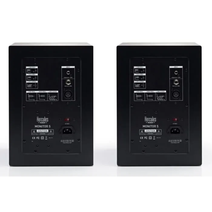 Hercules Monitor de Altavoz 5 - 2x80 Watts RMS - 160 Watts Peak Power - Woofer 5' Kevlar 2