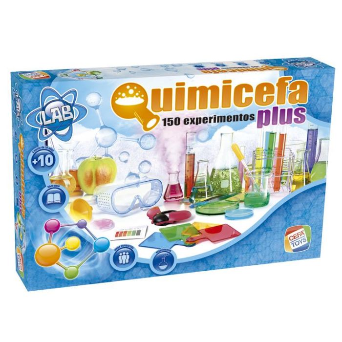 Cefa 21629 Juego Quimicefa Plus - Set de Química con 150 Experimentos para Niños +10 años