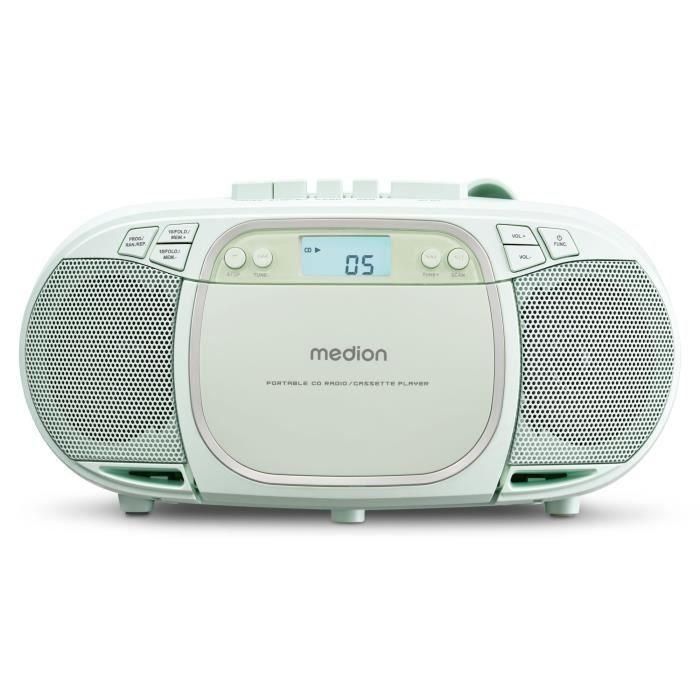 Radio CD - MEDION - FM - 2x2.2W RMS - Verde 3