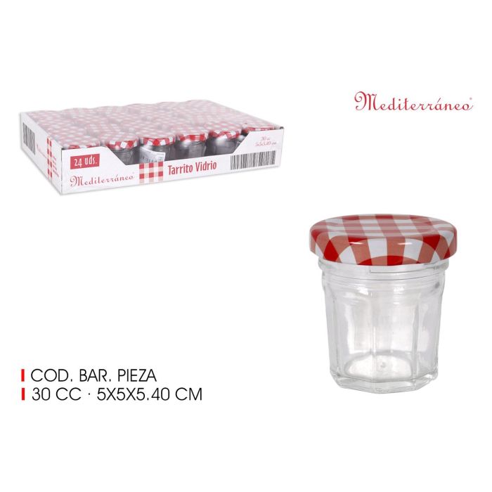 Tarrito de Vidrio Multiusos 30 cc - Mediterraneo (72 Unidades) Tarrito de Vidrio Multiusos 30 cc - Mediterraneo (72 Unidades)