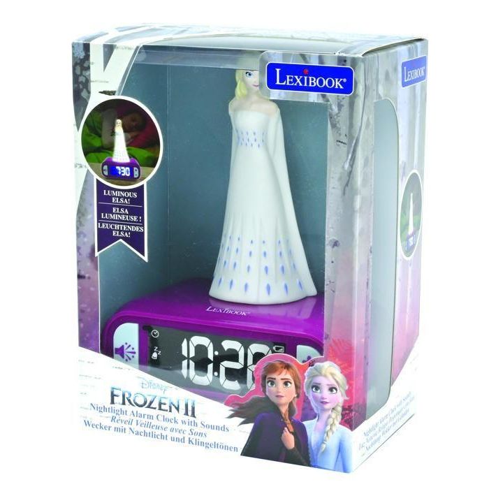Lexibook Radio Despertador Frozen 2 Elsa: Luz Nocturna Iluminada, Sonidos y Alarmas Temáticas, Pantalla LCD 4 Lexibook Radio Despertador Frozen 2 Elsa: Luz Nocturna Iluminada, Sonidos y Alarmas Temáticas, Pantalla LCD 4