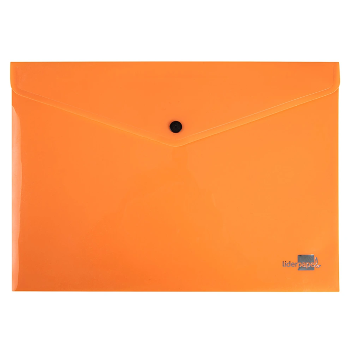 Liderpapel Dossier Broche Polipropileno Din A4 Naranja Fluor Opaco 50 Hojas 2
