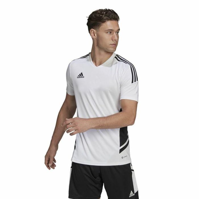 Camiseta de Fútbol de Manga Corta Hombre Adidas Con22 Blanco 6